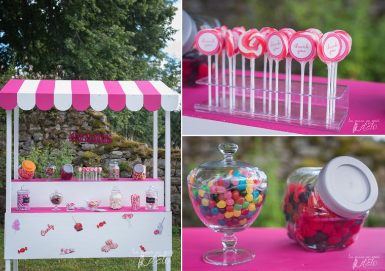 Mariage Château de Marcoux photographe Haute Loire bar bonbons