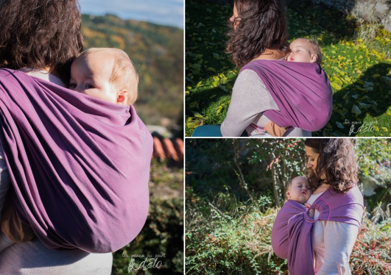 Séance famille parents et bébé en portage - Shooting commercial avec Néobulle