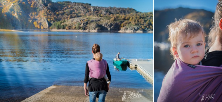 Séance famille parents et bébé en portage - Shooting commercial avec Néobulle