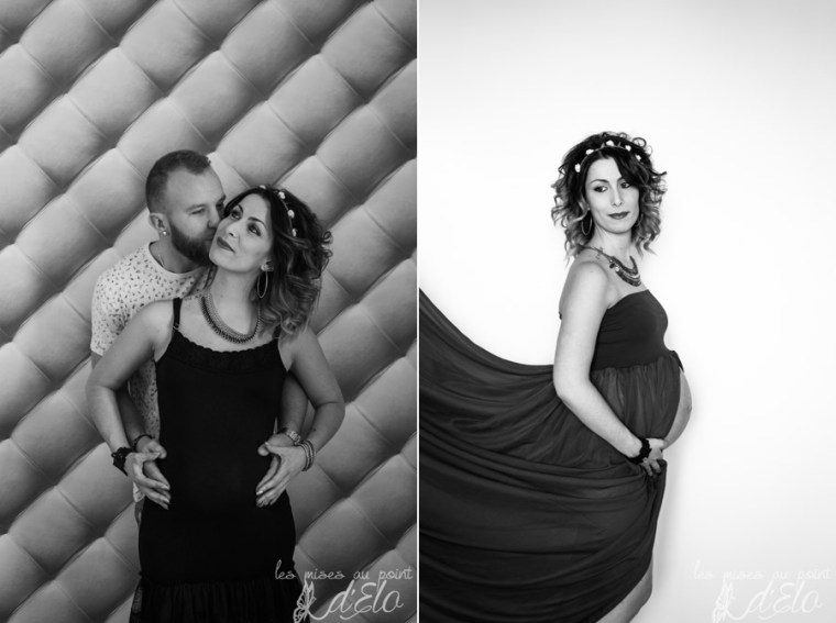 Photographe Haute Loire séance grossesse domicile Saint Just Malmont