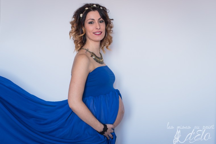 Photographe Haute Loire séance grossesse domicile Saint Just Malmont