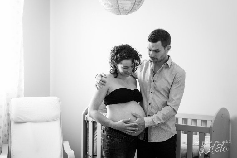 Photographe Monistrol sur Loire Séance grossesse domicile Loire 